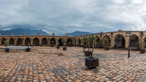 Payas Castle and Sokollu Mehmet Pasha Complex view in Hatay Province of Turkey