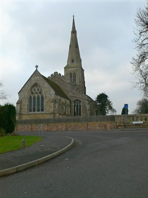 All Saints, Ellington. Ellington?s church is mentioned in the Domesday Survey of 1086, but the oldest surviving part of the building dates back to the 13th century. The spire was restored in 1899.