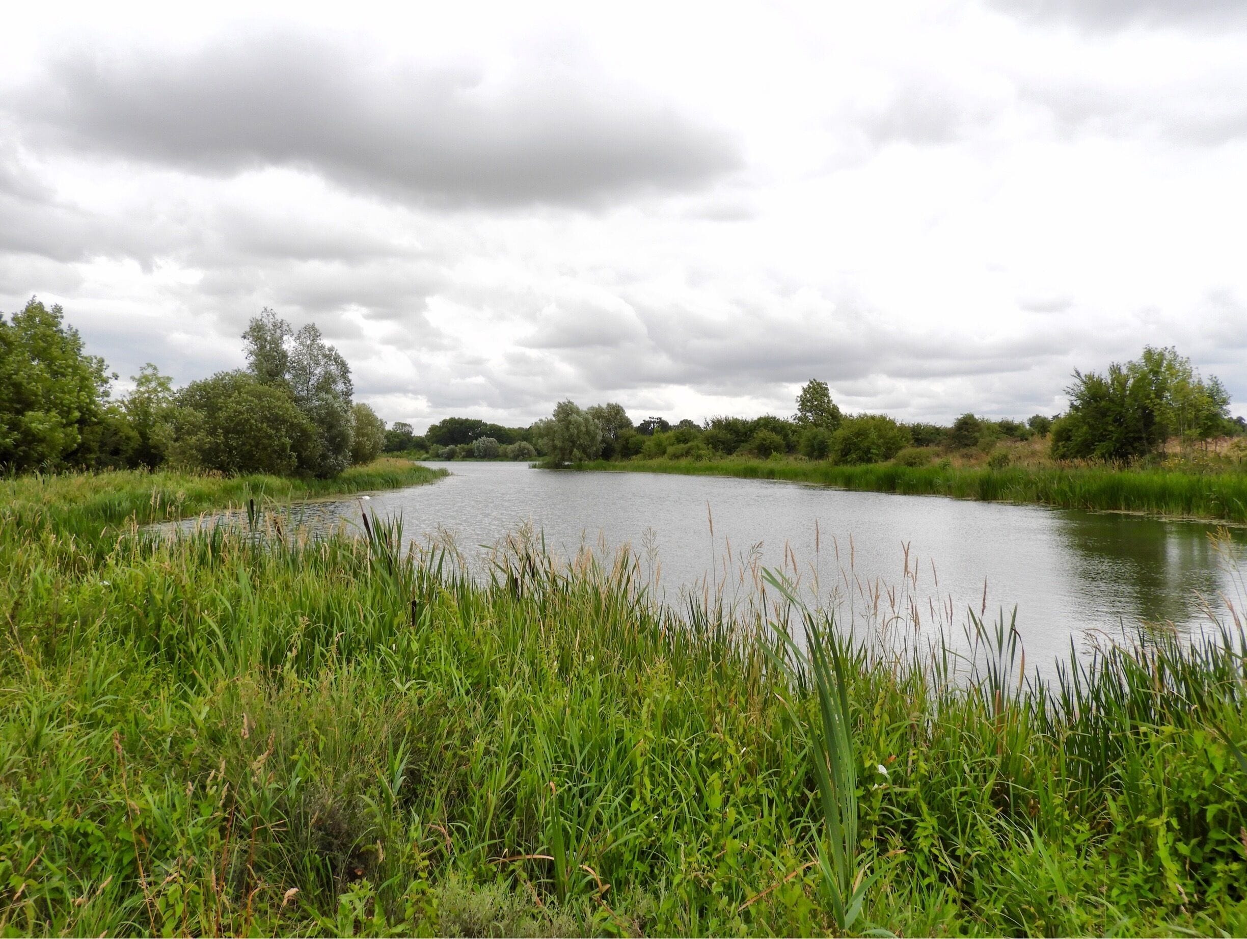 Clouds forming over the lakes.