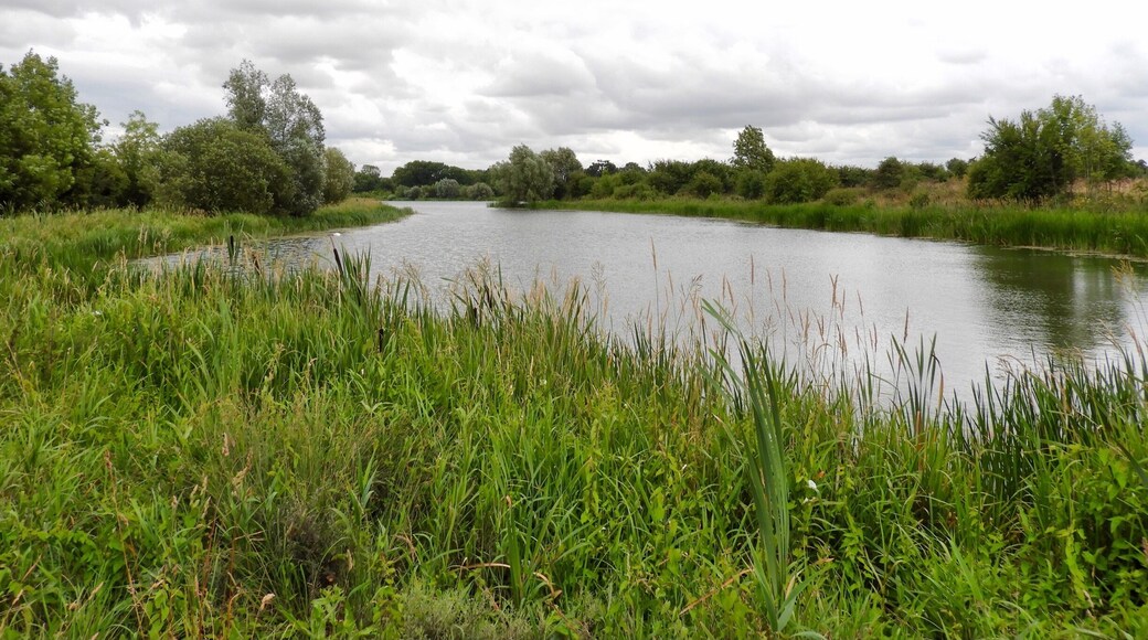 Clouds forming over the lakes.