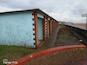 The beach huts on the seafront.