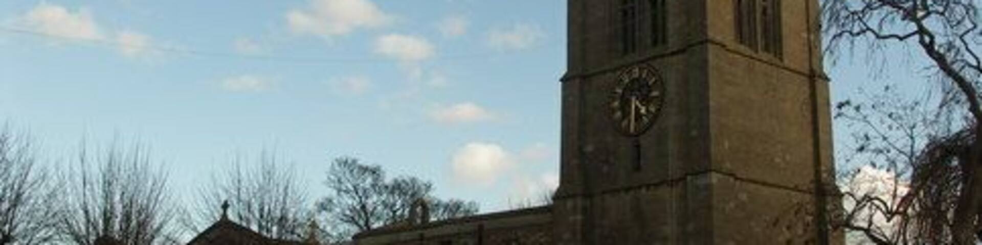 St Giles' parish church, Desborough, Northamptonshire, seen from the northwest