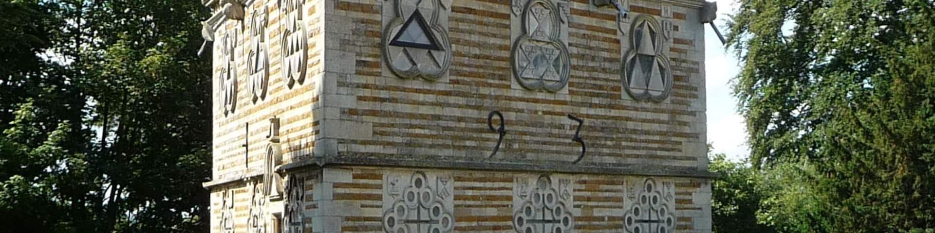 The Triangular Lodge is a folly, designed and constructed between 1593 and 1597 by Sir Thomas Tresham.