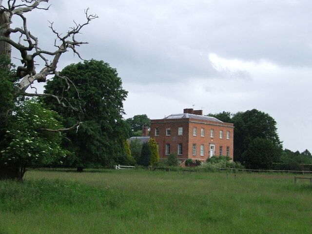 Dunham Lodge View of Dunham Lodge from the public footpath near to Little Dunham Norfolk.