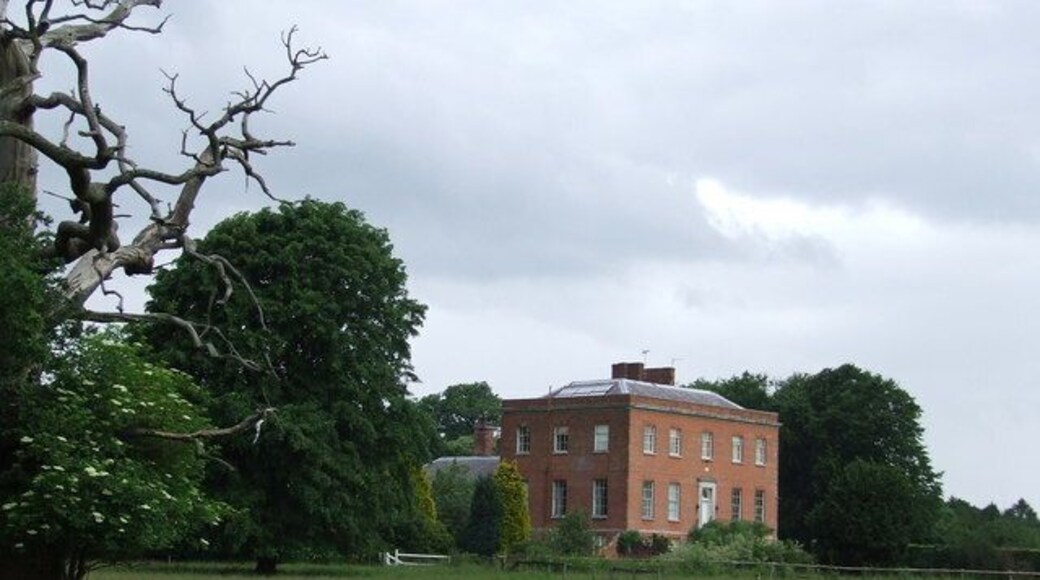 Dunham Lodge View of Dunham Lodge from the public footpath near to Little Dunham Norfolk.