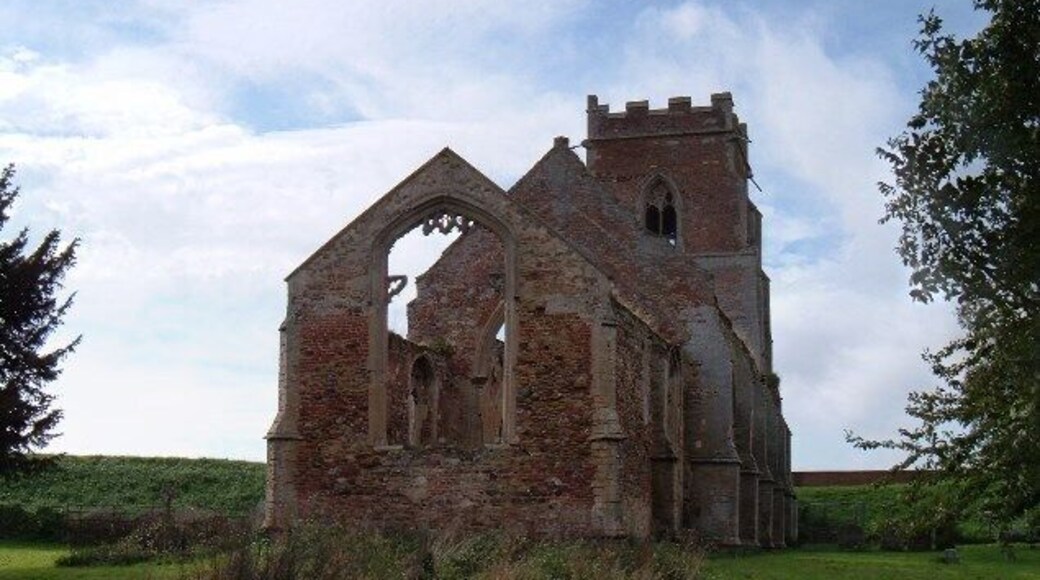 Wiggenhall St Peter church ruins Another view of the church ruins at Wiggenhall St Peter. This time I took the photograph looking in a westerly direction.