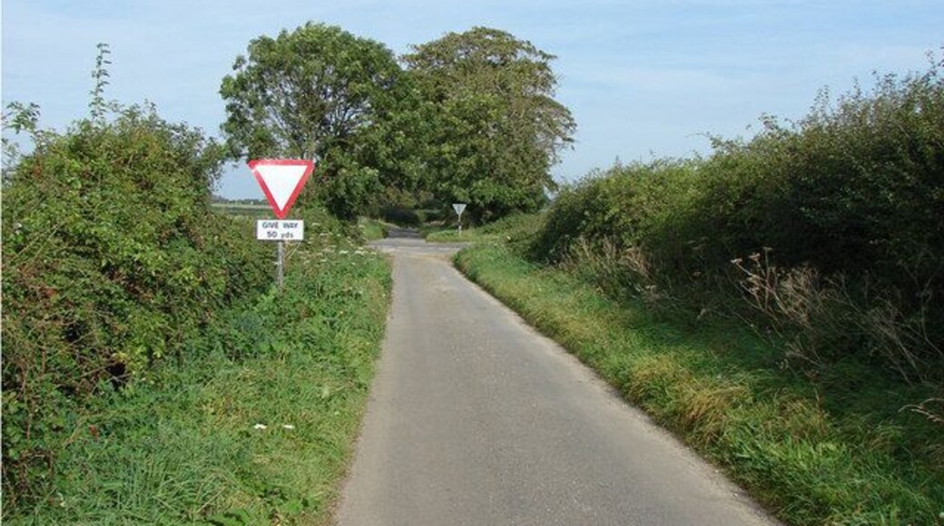 Country Road south of the B1145 From Gayton Thorpe, this road runs parallel to and just to the east of, the B1153, northwards towards the A148. (It reverts to a dirt track before reaching the A148).