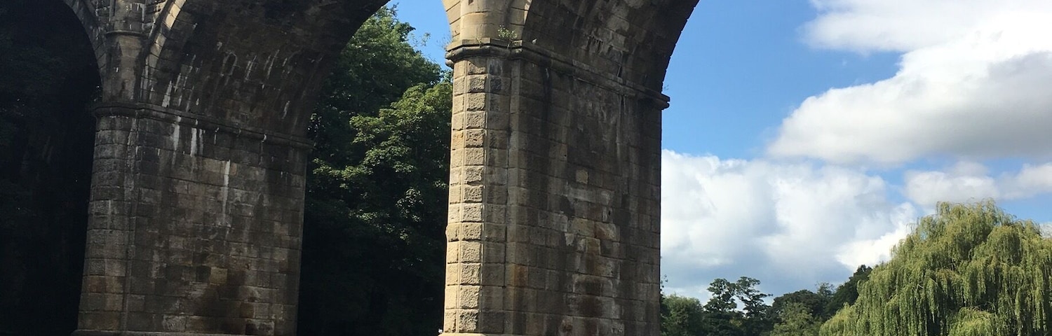 Can you believe that trains are still running across this viaduct ?
Love the houses 🏡 built on the hills in Knaresborough. Felt like I was in a picture house.
Very different to the flat lands we got in Cambridgeshire!
Highly recommend a long walk along the river 🖐🏻