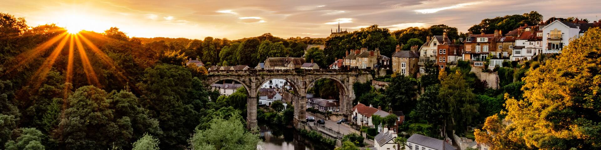 Knaresborough Viaduct from Knaresborough Castle, North Yorkshire