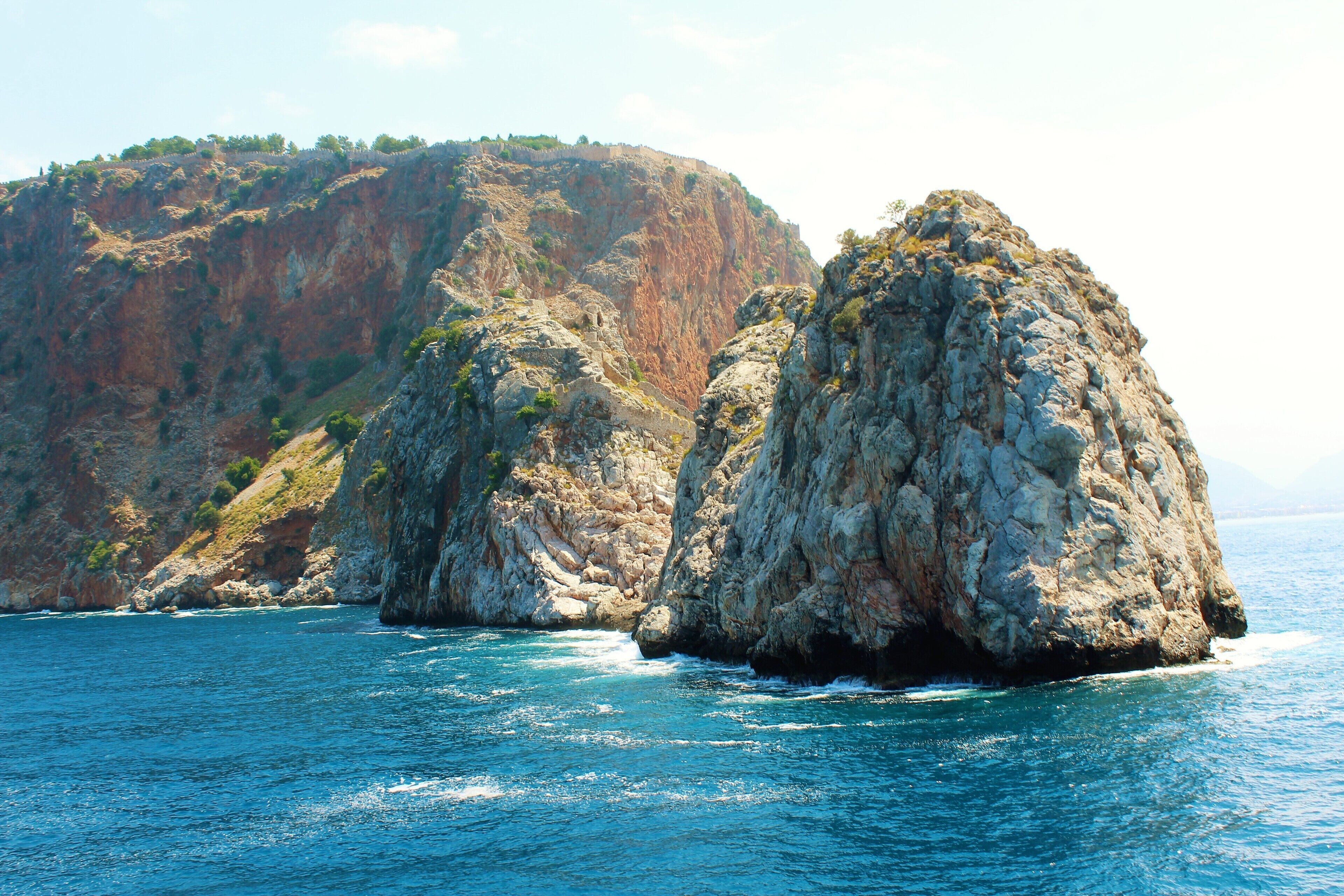 One of the most beautiful sights in Alanya, Turkey. I took this photo from a big boat, sailing near Alanya Castle. Definitely one of my highlights from this summer!