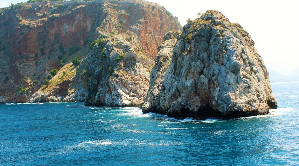 One of the most beautiful sights in Alanya, Turkey. I took this photo from a big boat, sailing near Alanya Castle. Definitely one of my highlights from this summer!