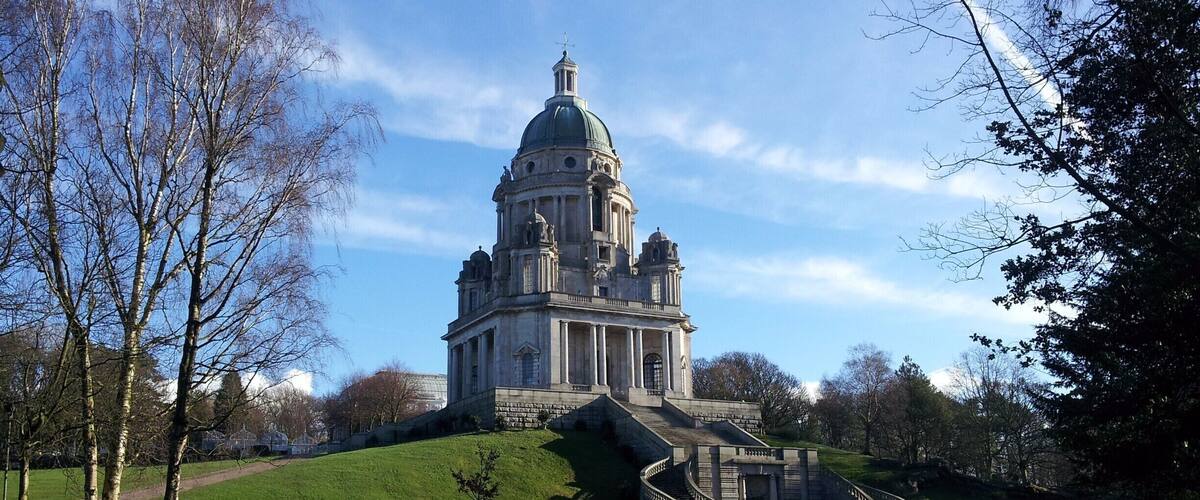 Our Beautiful Hollie posing in front of the Spectacular Ashton Memorial in Williamson Park, Lancaster.
Built between 1907 and 1909 by millionaire industrialist Lord Ashton in memory of his second wife, Jessy, at a cost of over £80,000. 
Architect: John Belcher - Wikipedia
#LifeatExpedia #Parks #BVSBlue
#mybackyard #History