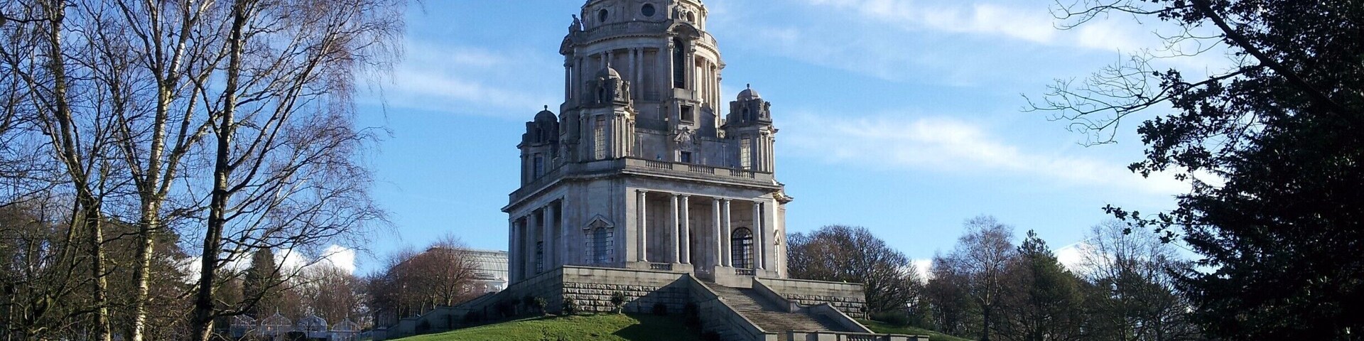 Our Beautiful Hollie posing in front of the Spectacular Ashton Memorial in Williamson Park, Lancaster.
Built between 1907 and 1909 by millionaire industrialist Lord Ashton in memory of his second wife, Jessy, at a cost of over £80,000. 
Architect: John Belcher - Wikipedia
#LifeatExpedia #Parks #BVSBlue
#mybackyard #History