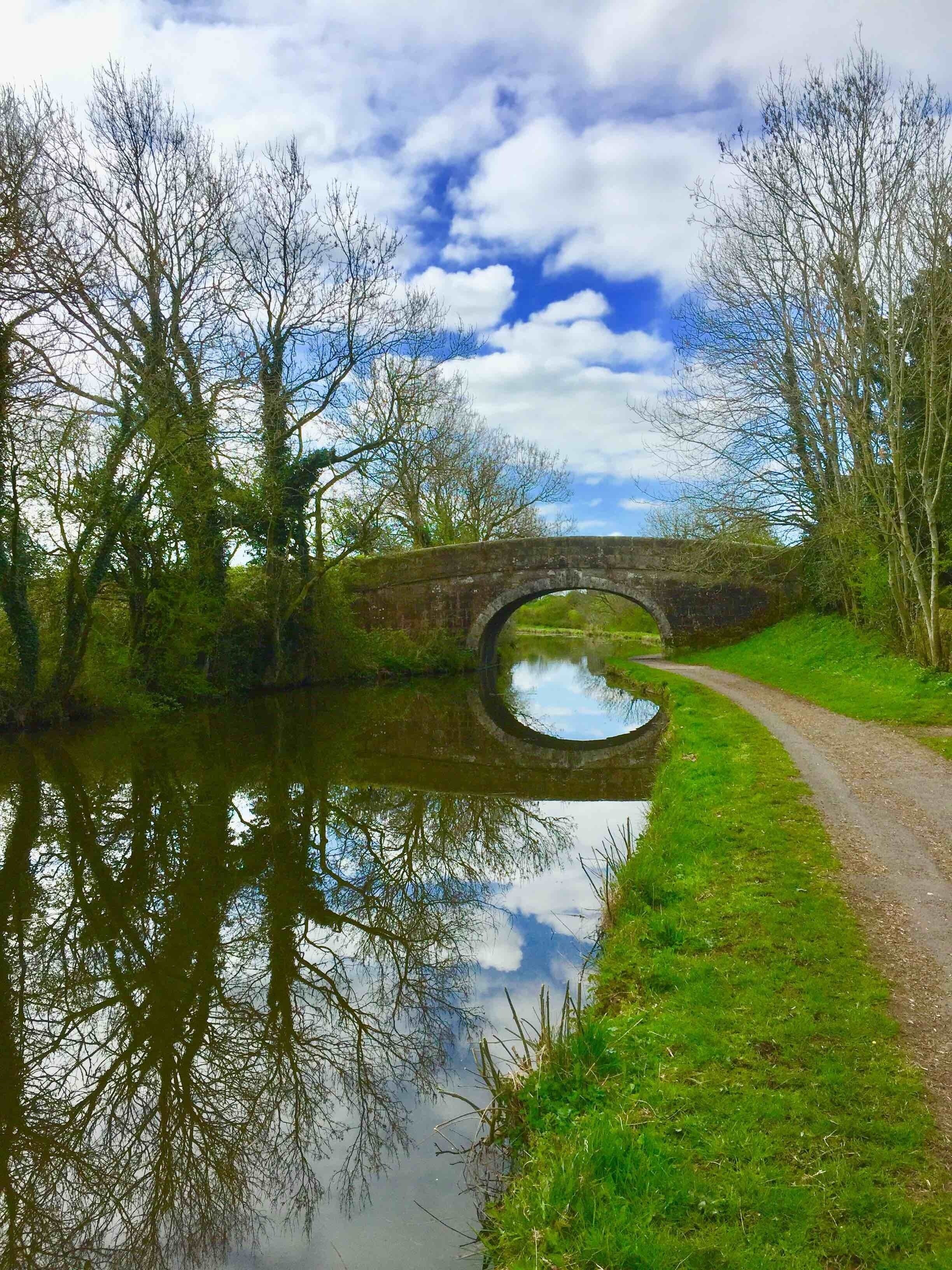 Lancaster Canal towpath is great for running, walking and cycling