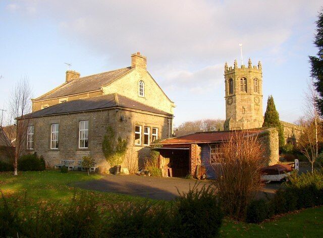 The rear of St Mary's RC Church, Hornby This is a simple dignified church; it is smaller than the presbytery behind. The tower belongs to St Margaret's Anglican church