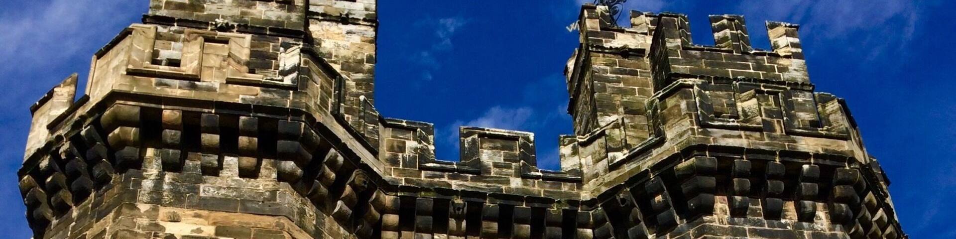 Lancaster Castle was used until a few years ago as one of HM Prisons. It is now open to the public and you can enter the cells and see where the Pendle Witches Trials took place in 1612.