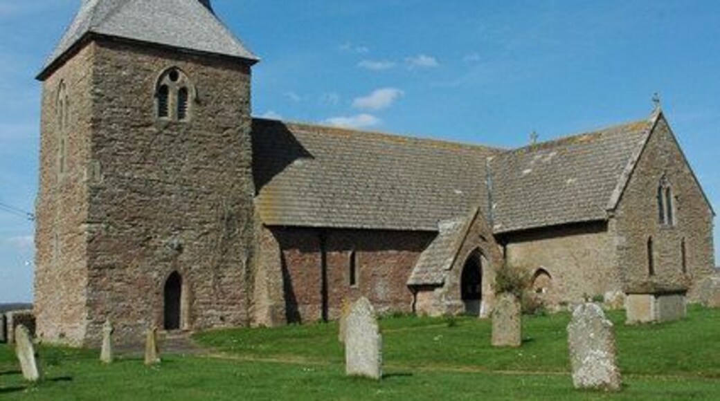 St James' parish church, Kimbolton, Herefordshire, seen from the southwest