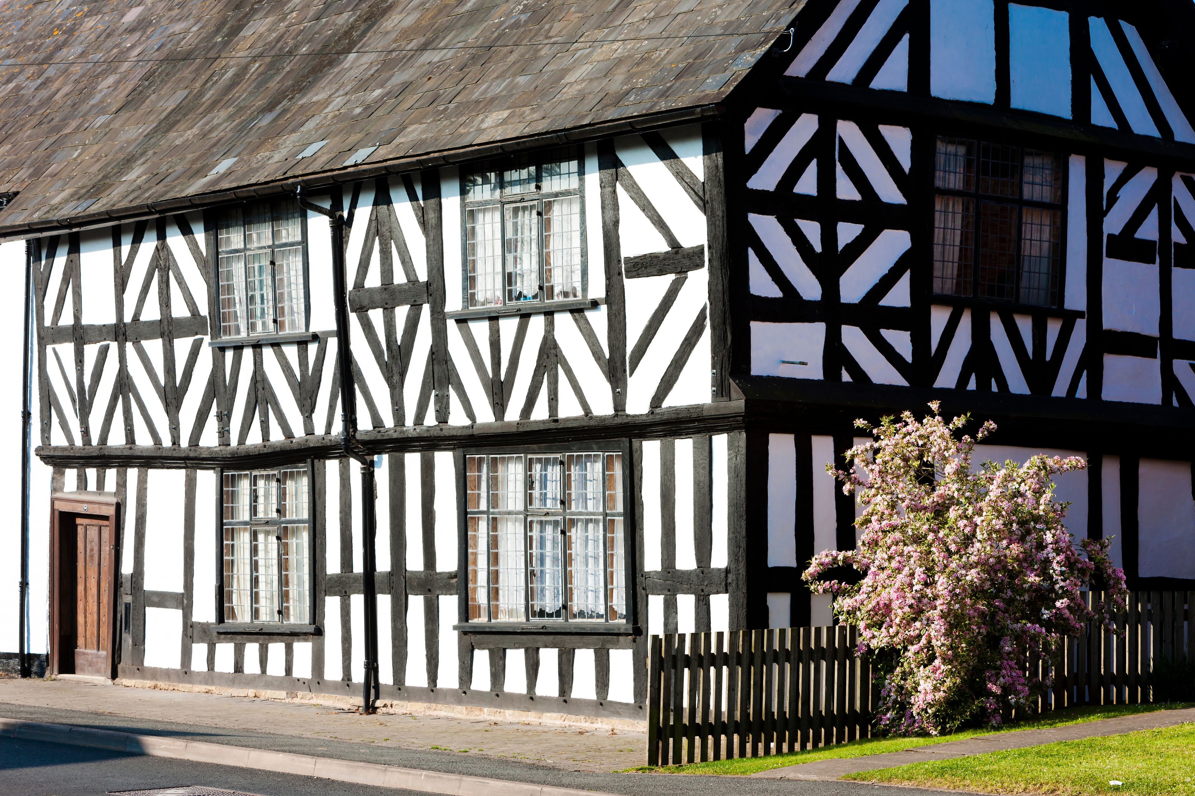 half timbered house, Leominster, Herefordshire, England