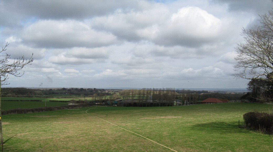 Water pipe to Wales Farm The pipe extending from the farm appeared to terminate at the roadside hedge