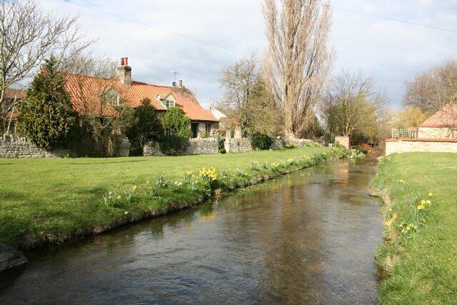 Dunston Brook Idyllic village scene in Dunston