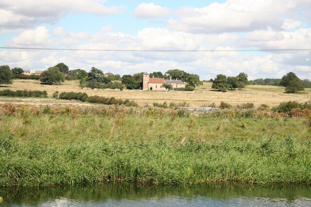 View to Greetwell. View from the Water Rail Way to All Saints' church at Greetwell 115215