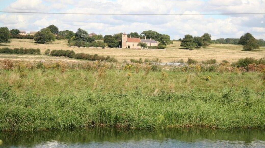 View to Greetwell. View from the Water Rail Way to All Saints' church at Greetwell 115215