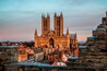 Lincoln Cathedral taken from the walls of Lincoln Castle at sunset.
Lincoln, Lincolnshire, England.
