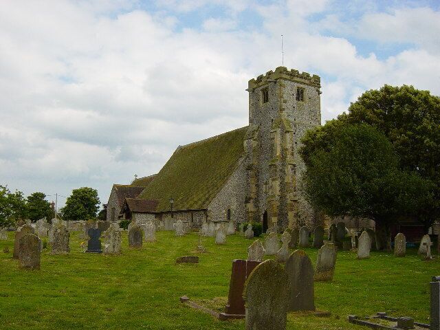 St Mary Magdalene parish church, Lyminster, West Sussex, seen from the northwest