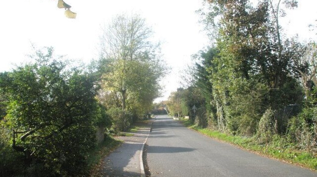 Looking westwards along Horsemere Green Lane