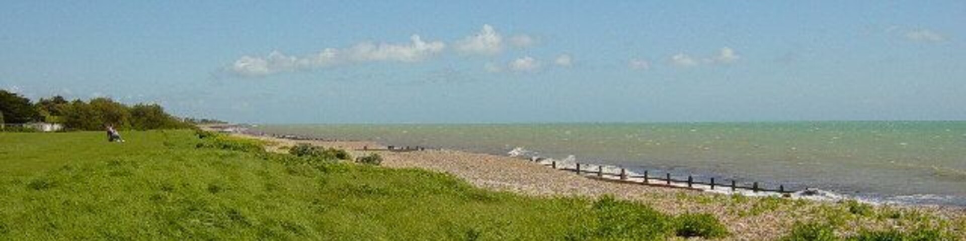 Beach between East Preston and Rustington. Looking east towards East Preston