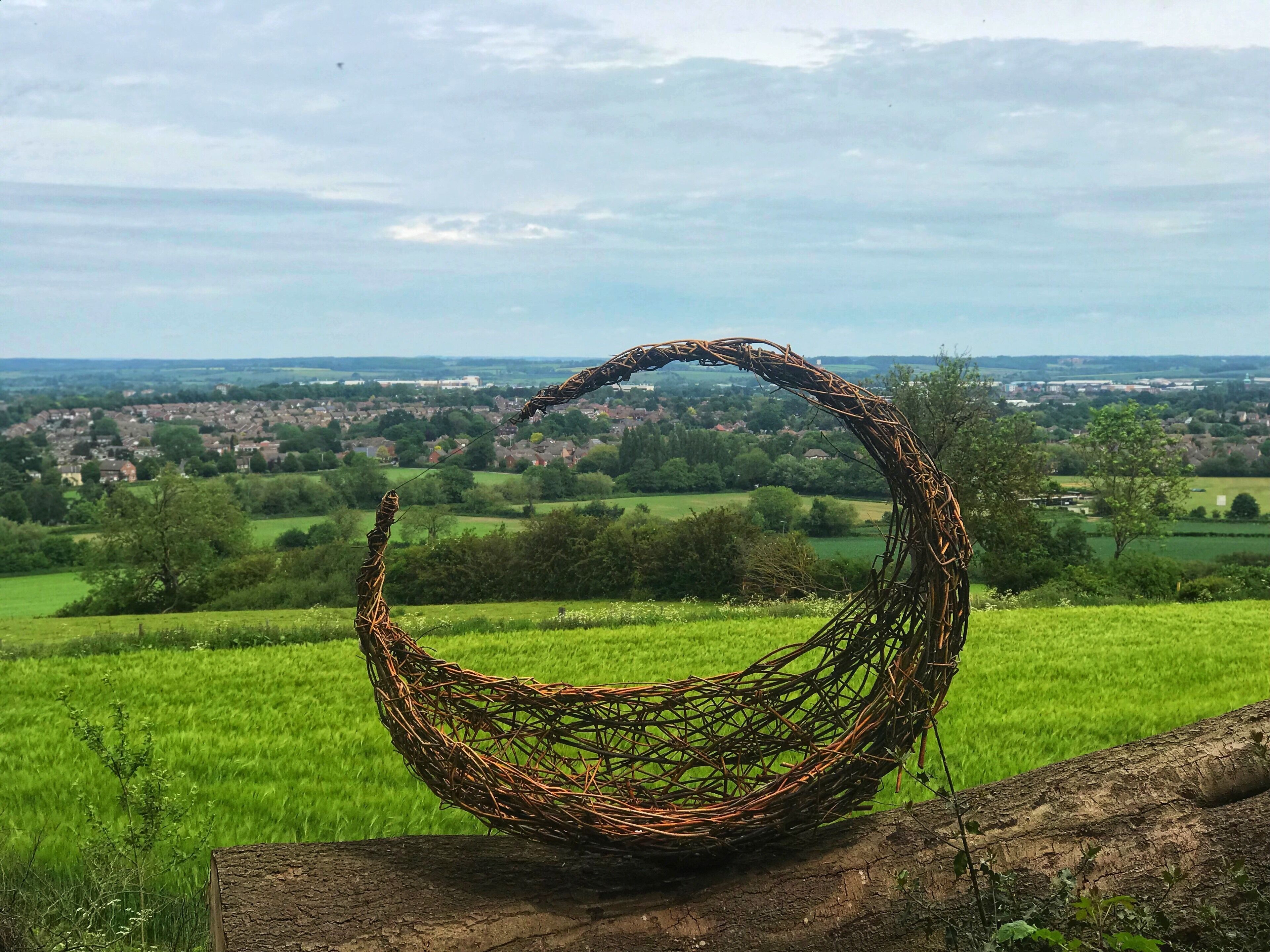 A beautiful sculpture of Outwoods overlooking Loughborough town