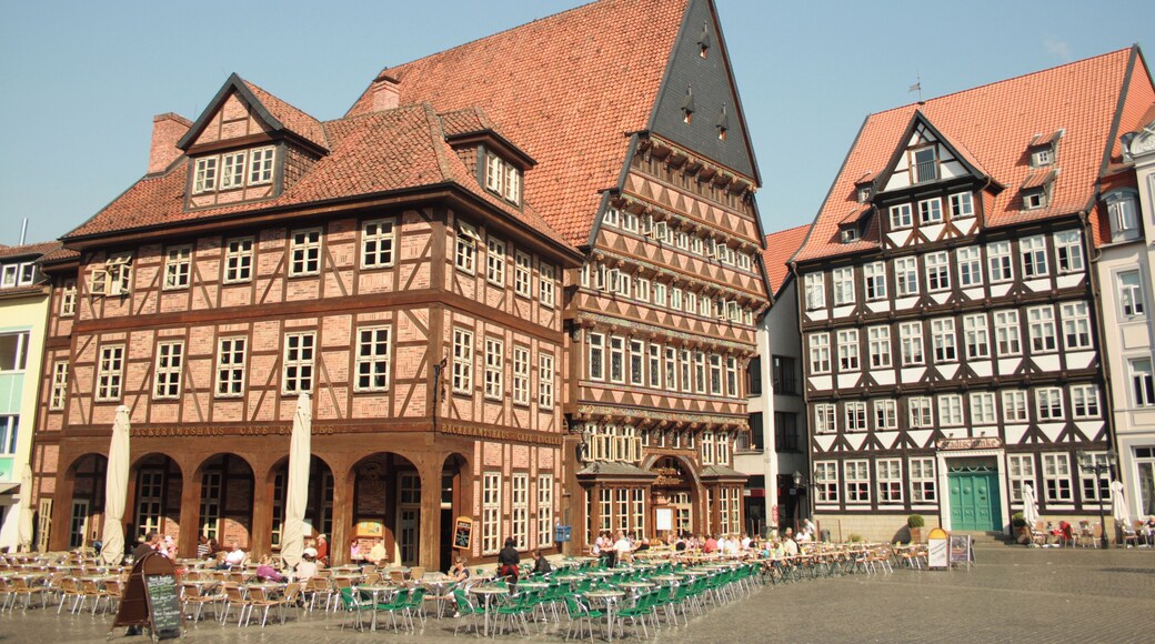 Knochenhaueramtshaus in Hildesheim, Germany.