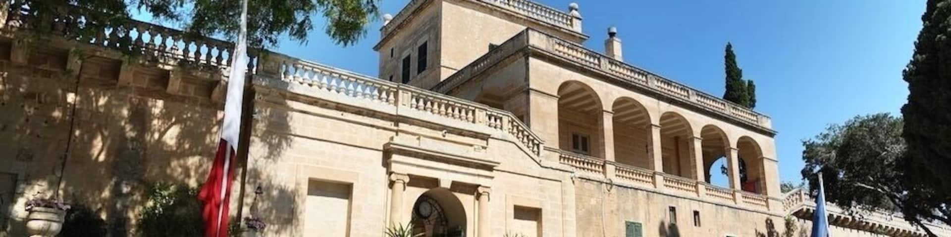 San Anton Palace is a palace in Attard, Malta, which is the official residence of the President of Malta. It was originally built in the early 17th century as a country villa for Antoine de Paule, a knight of the Order of St. John. It was expanded into a palace following de Paule's election as Grand Master in 1623.
The palace is surrounded by the extensive San Anton Gardens, parts of which have been open to the public since 1882.