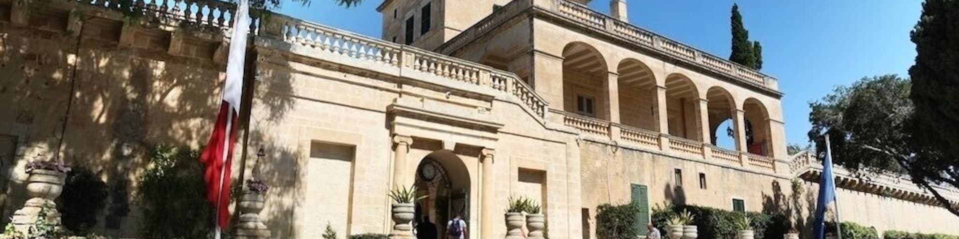 San Anton Palace is a palace in Attard, Malta, which is the official residence of the President of Malta. It was originally built in the early 17th century as a country villa for Antoine de Paule, a knight of the Order of St. John. It was expanded into a palace following de Paule's election as Grand Master in 1623.
The palace is surrounded by the extensive San Anton Gardens, parts of which have been open to the public since 1882.