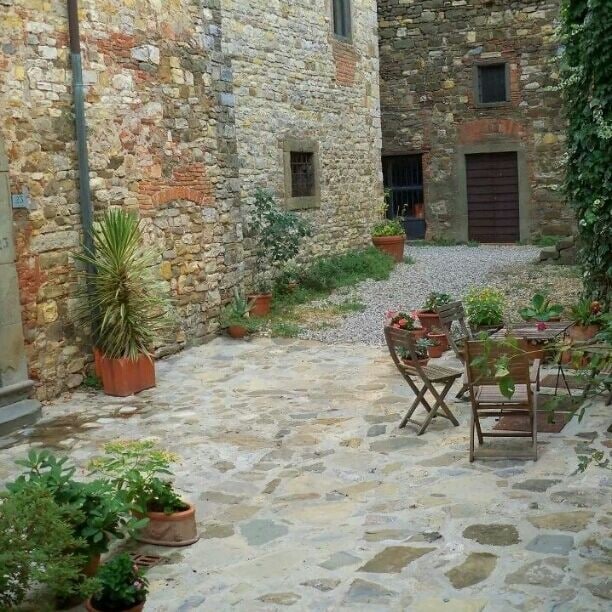 The courtyard by the apartment we rented for a week.   We used Panzano as a central spot in Chianti for day trips. 