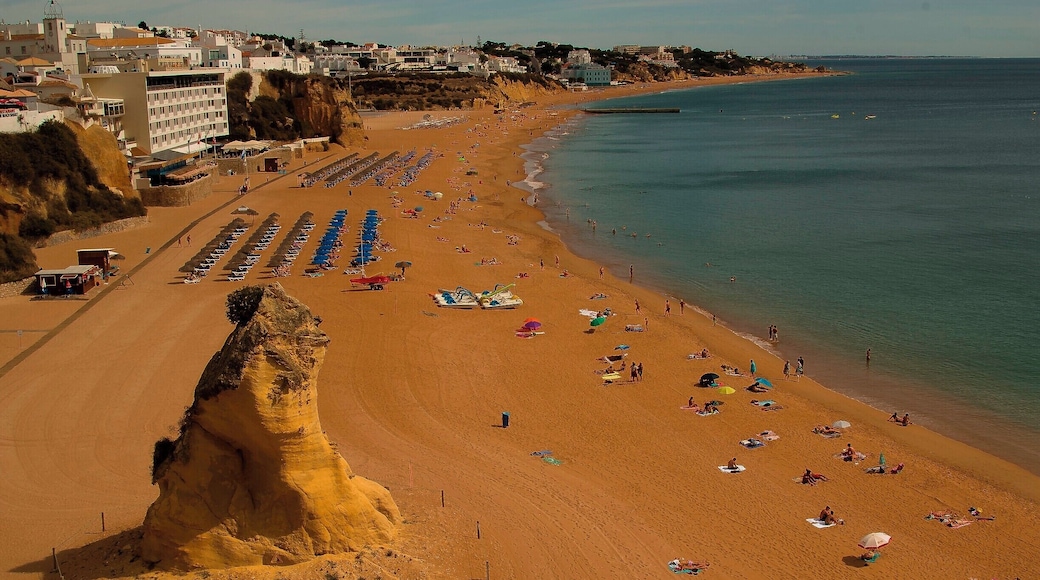 This shot is looking west to east of the beach in Albufeira in Portugal