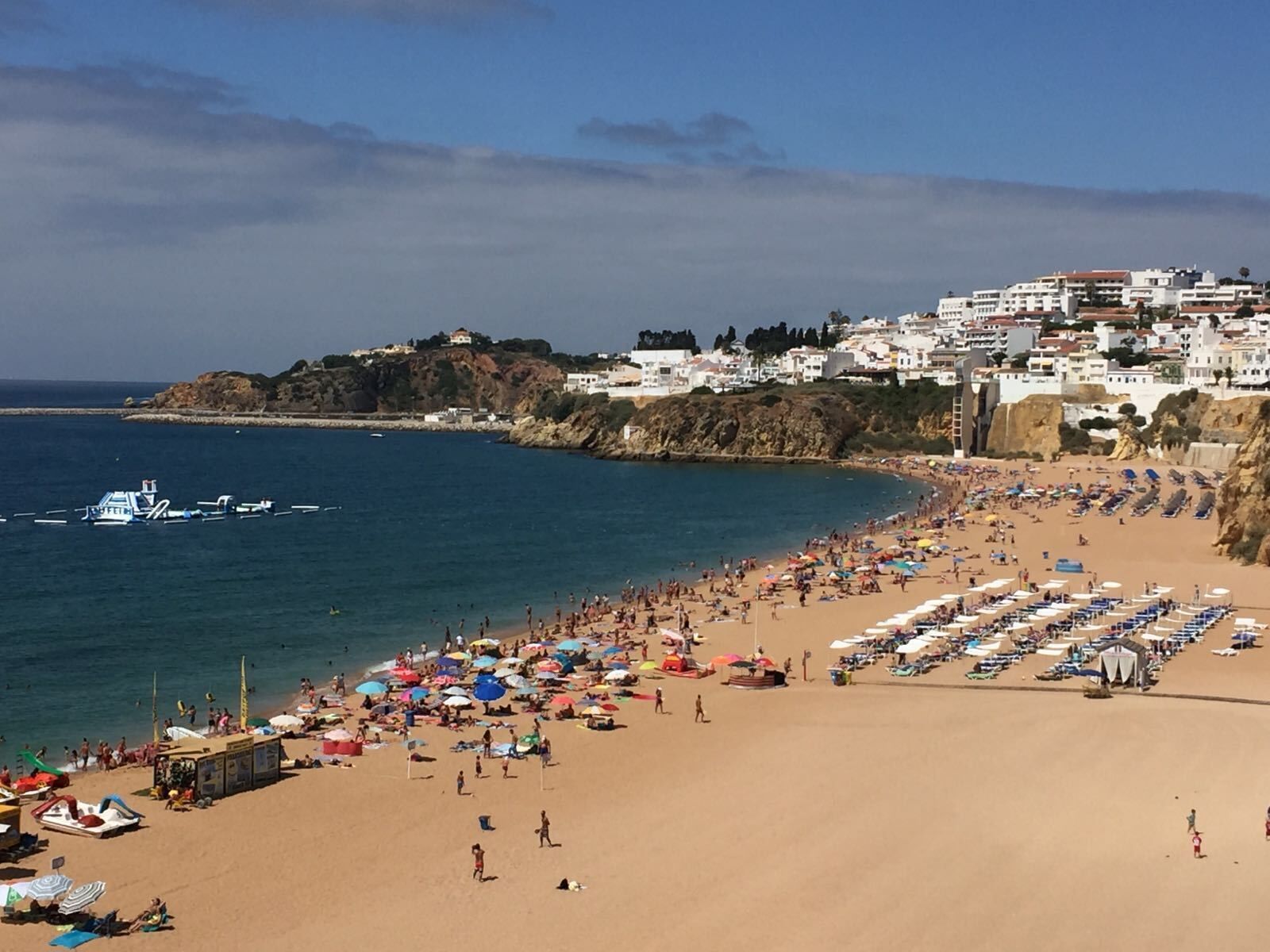 This beach in Albufeira is amazing!
