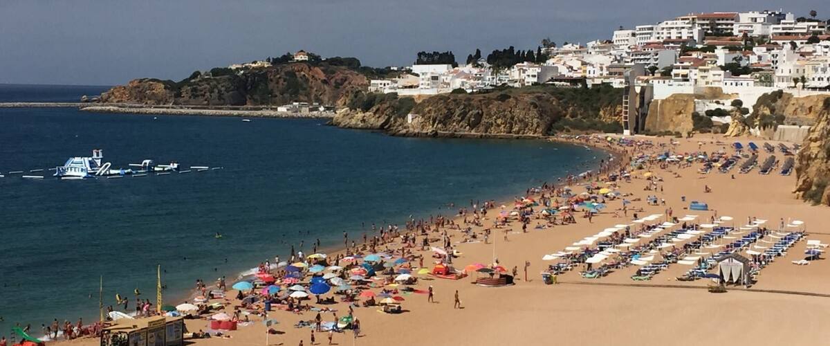 This beach in Albufeira is amazing!