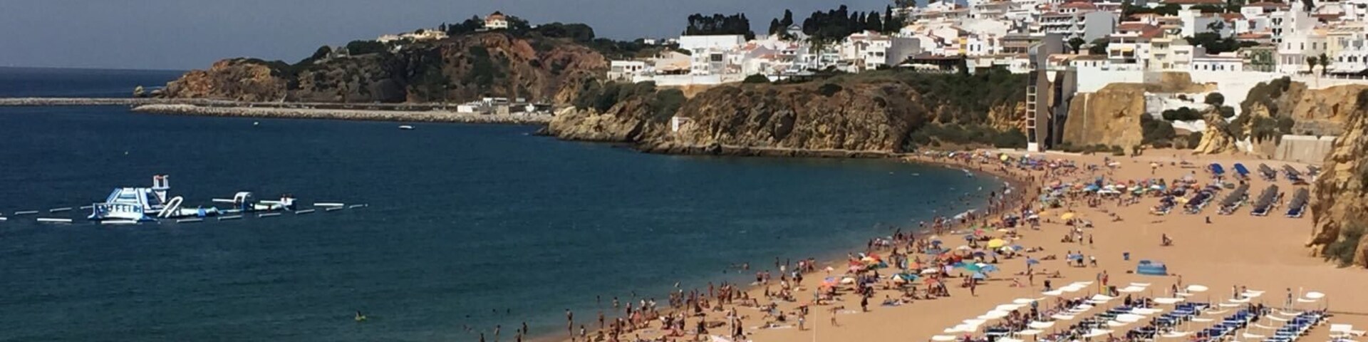 This beach in Albufeira is amazing!