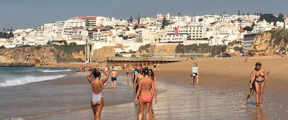 Beach in Albufeira, Portugal