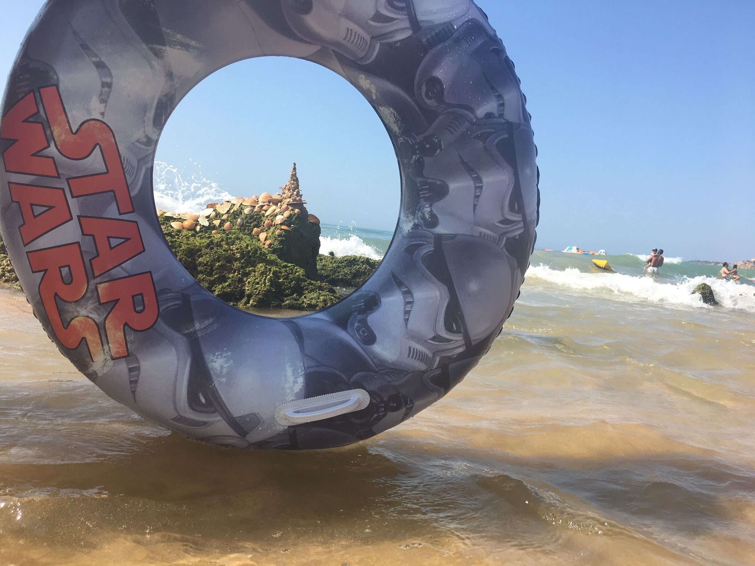 Sand castle behind Star Wars----PEACE all we need...