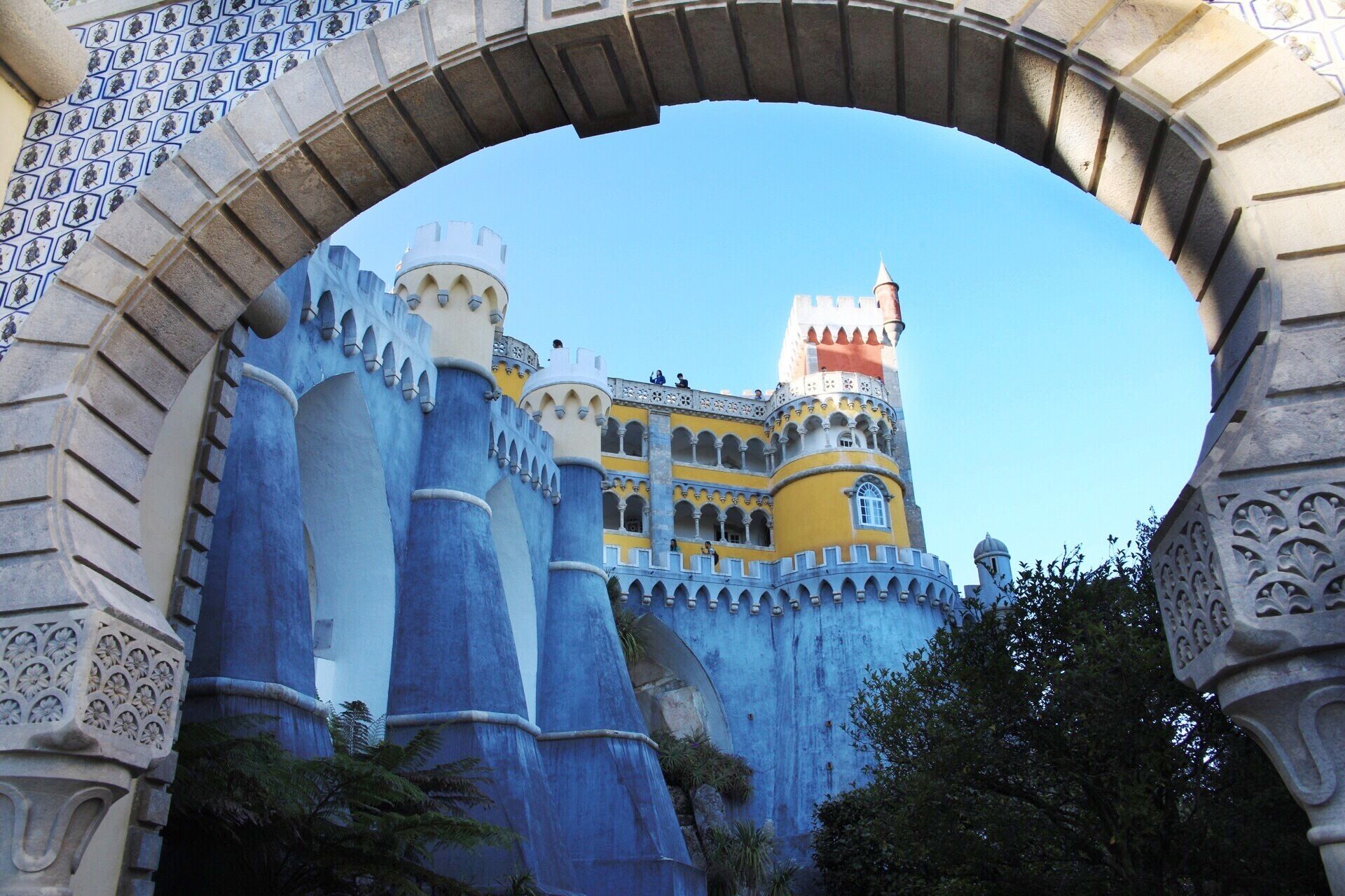 The Pena Palace, is an extreme example of the Portuguese romantic architecture. 