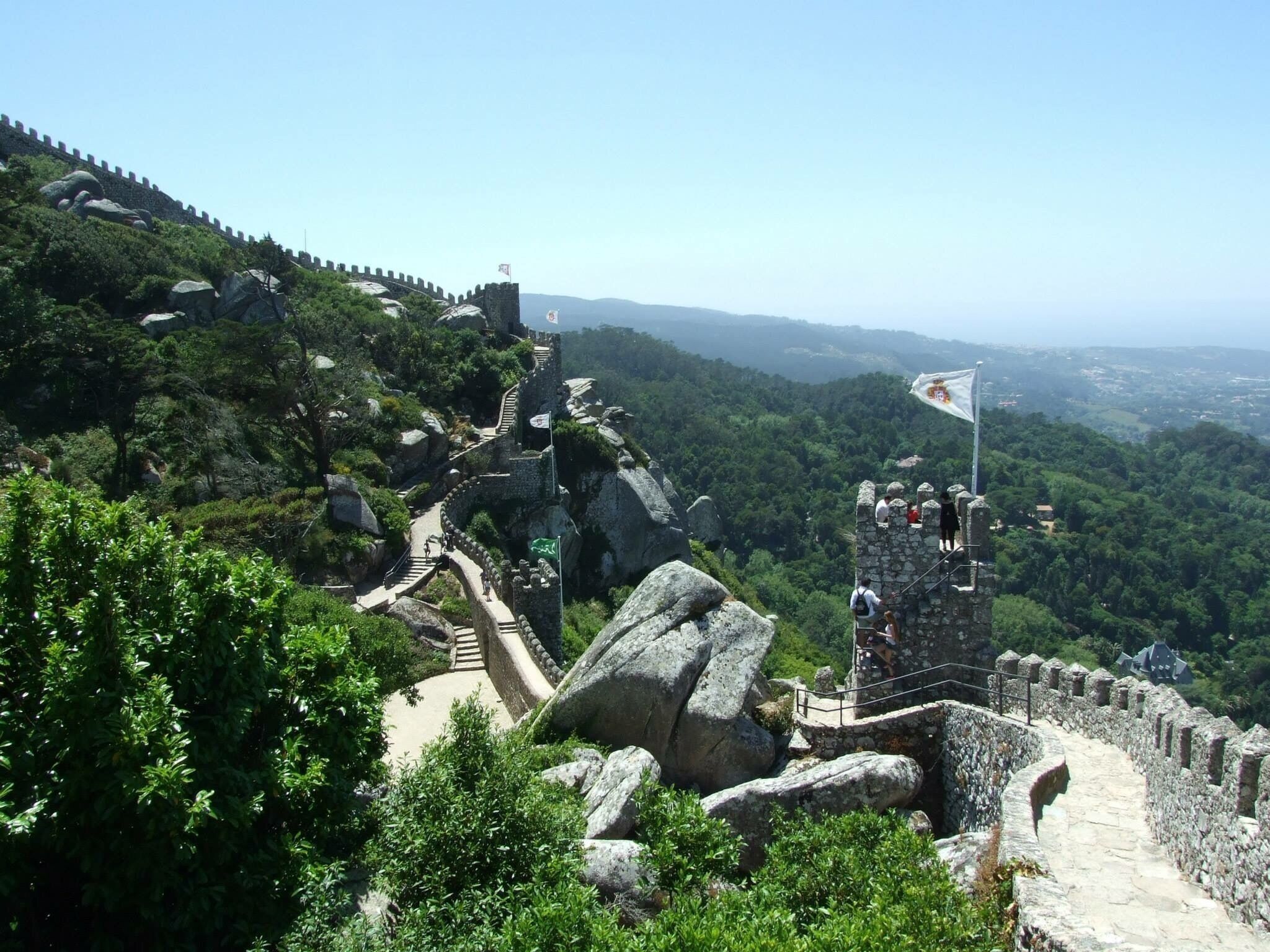 Moorish castle in Sintra (Portugal)