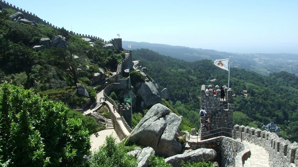 Moorish castle in Sintra (Portugal)