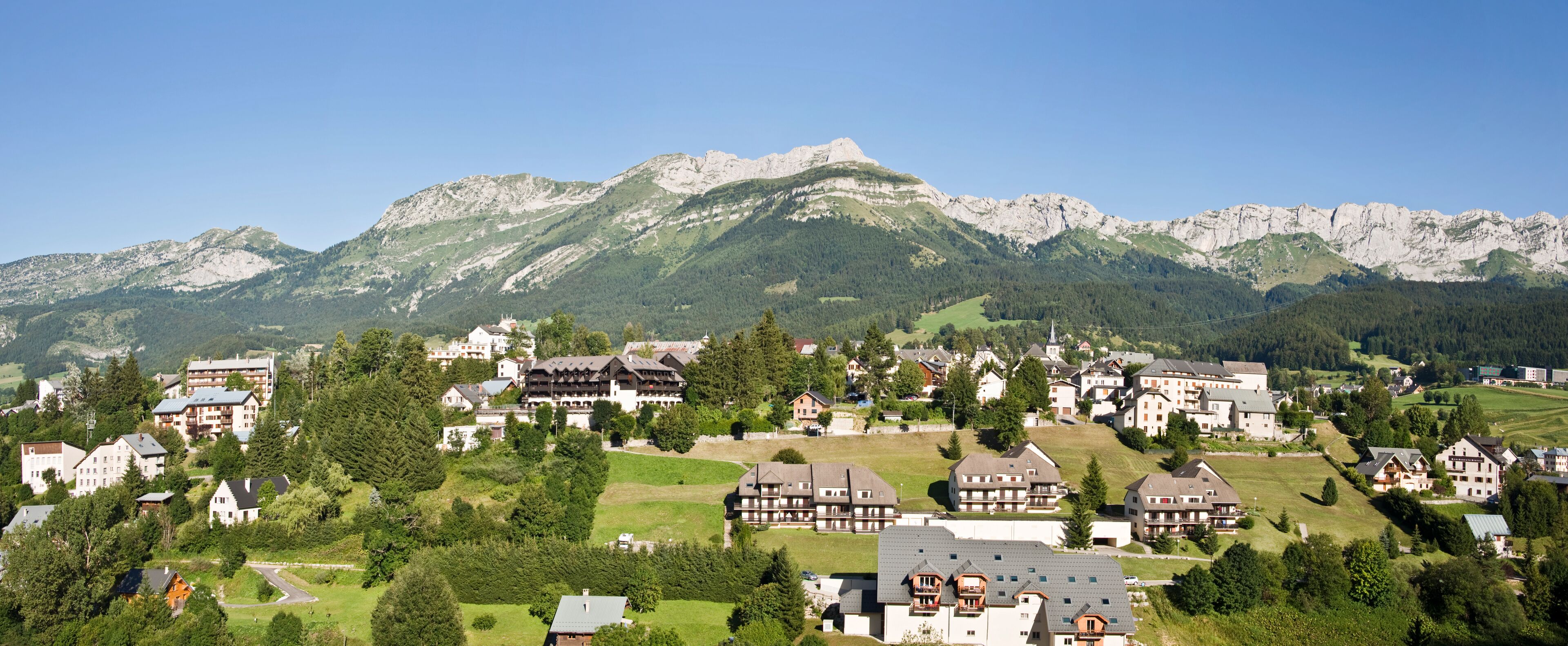 Panorama of the cillage of Villard de Lans, Vercors, France, Shutterstock ID 200759762, Purchase Order: -