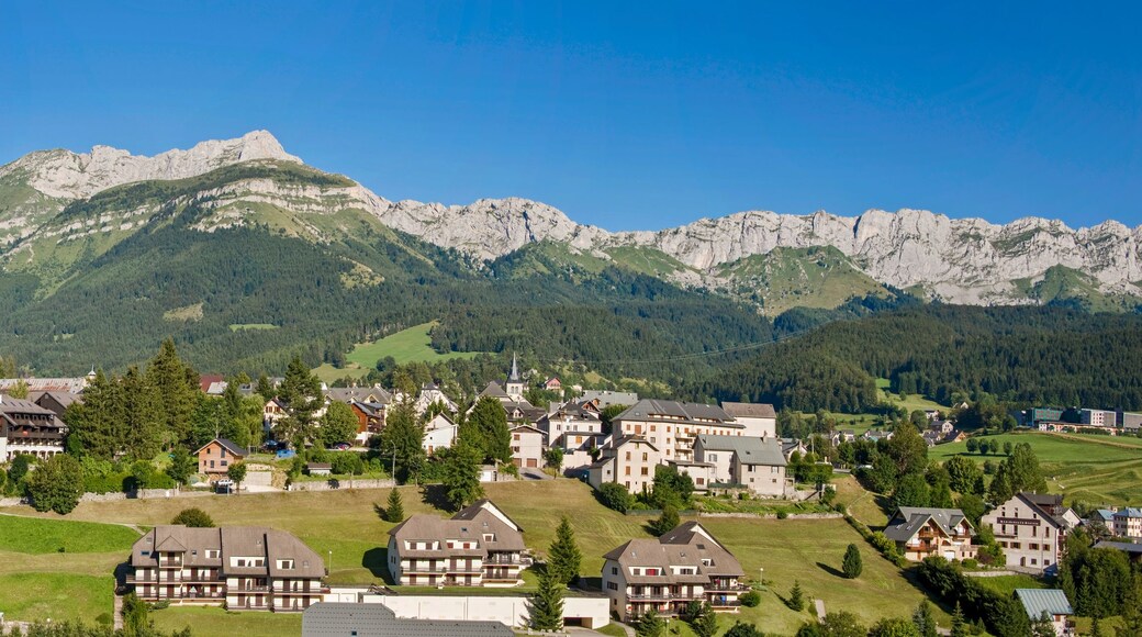 Panorama of the village of Villard de Lans, Vercors, France