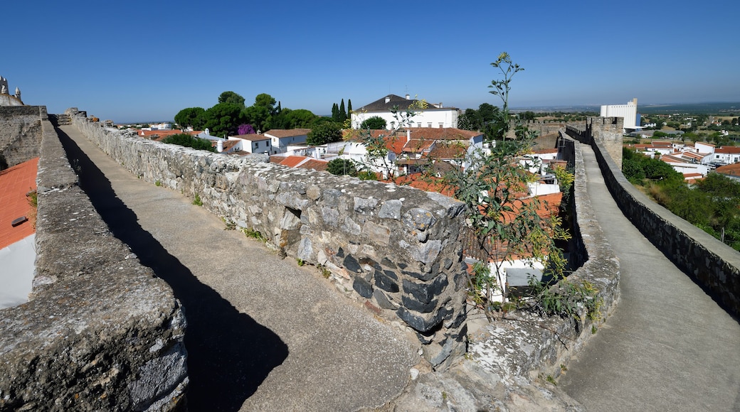 Walkway on top of the ramparts, Serpa Castle, Alentejo, Portugal