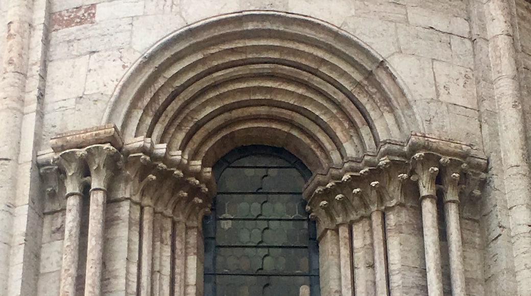 Duomo in Trento. One of the external window