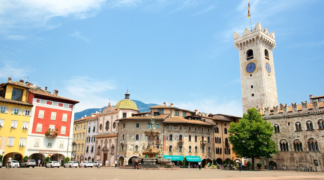 Trento featuring a square or plaza, heritage architecture and a city