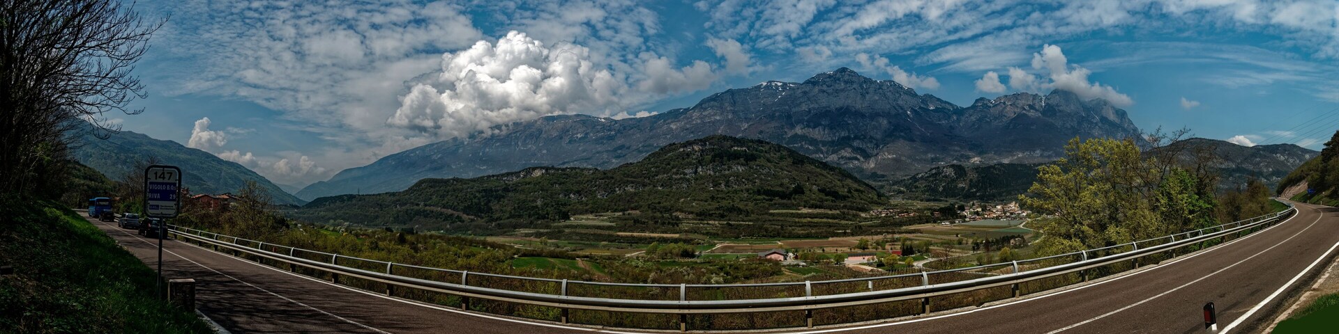 Vigolo Baselga - Strada di Vigolo Baselga - ICE Photocompilation Viewing from West to NNE